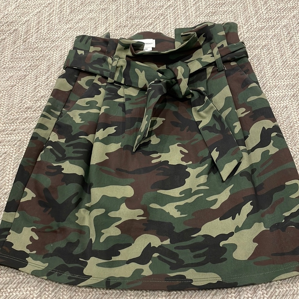 Lovers & Friends Celina Camo Print Mini Skirt